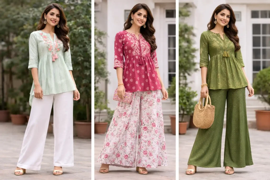 How to Style Kurtis with Palazzo