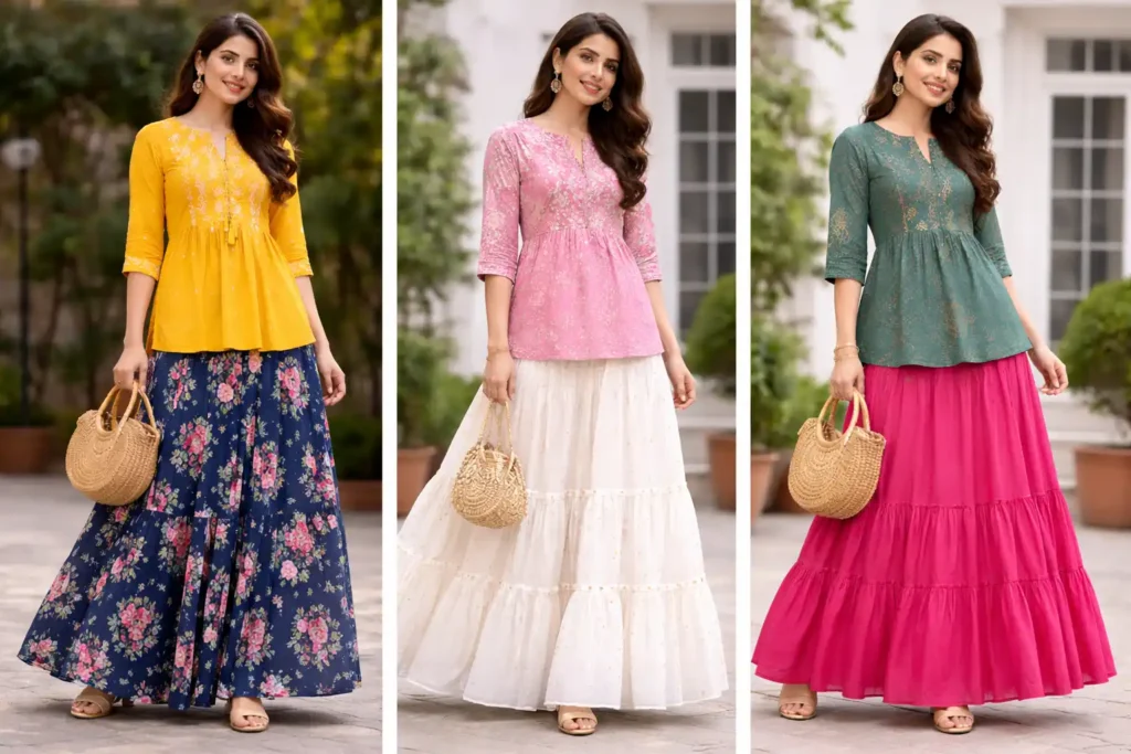 Style Kurtis with Skirts