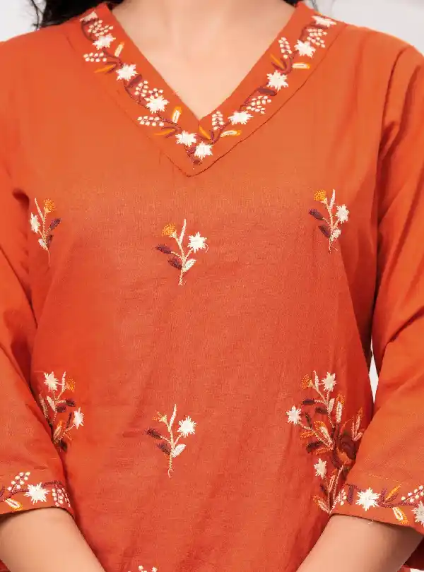 Cotton Embroidered Kurti