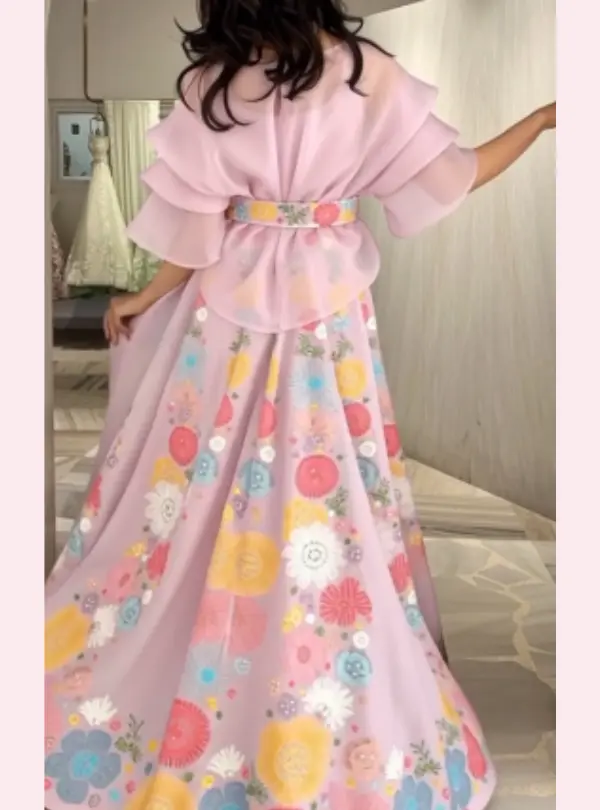 Floral Print Lehenga Set