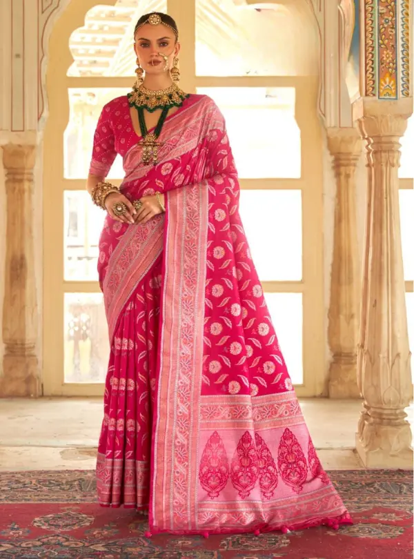 Premium Mercerized Silk Party Wear Saree
