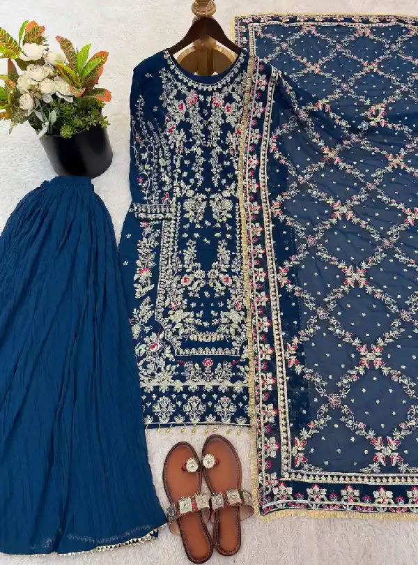 Festive wear Faux Georgette suit set