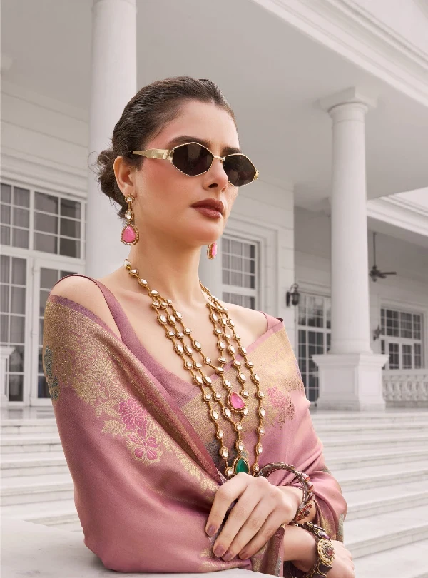 Elegant Koper silk saree