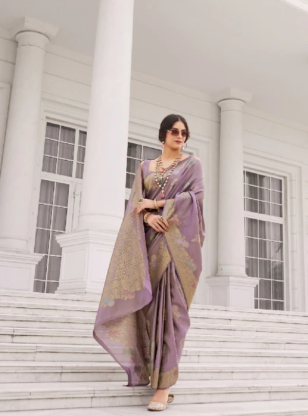 Koper silk ethnic saree
