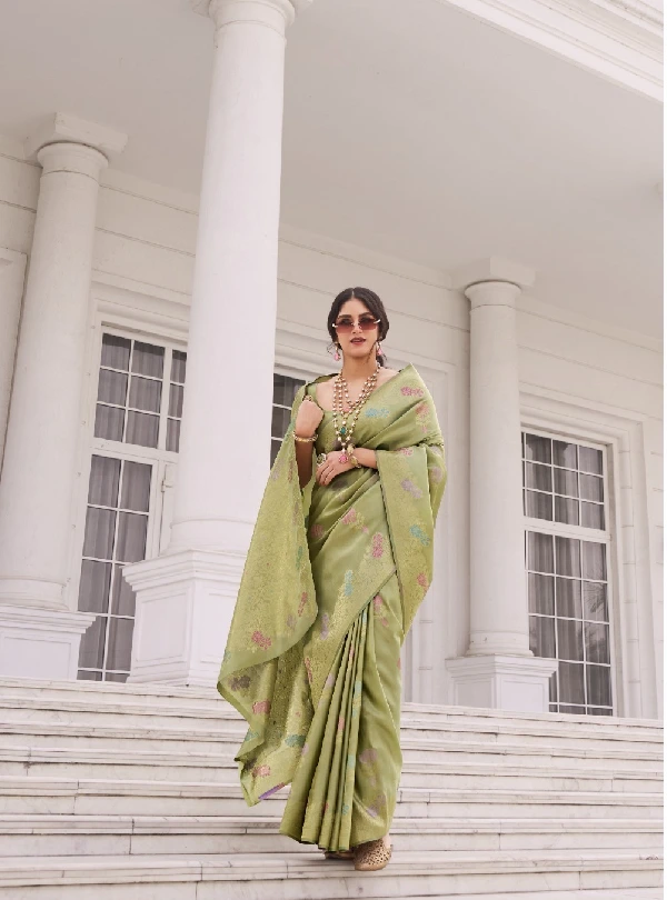 Koper silk saree for women
