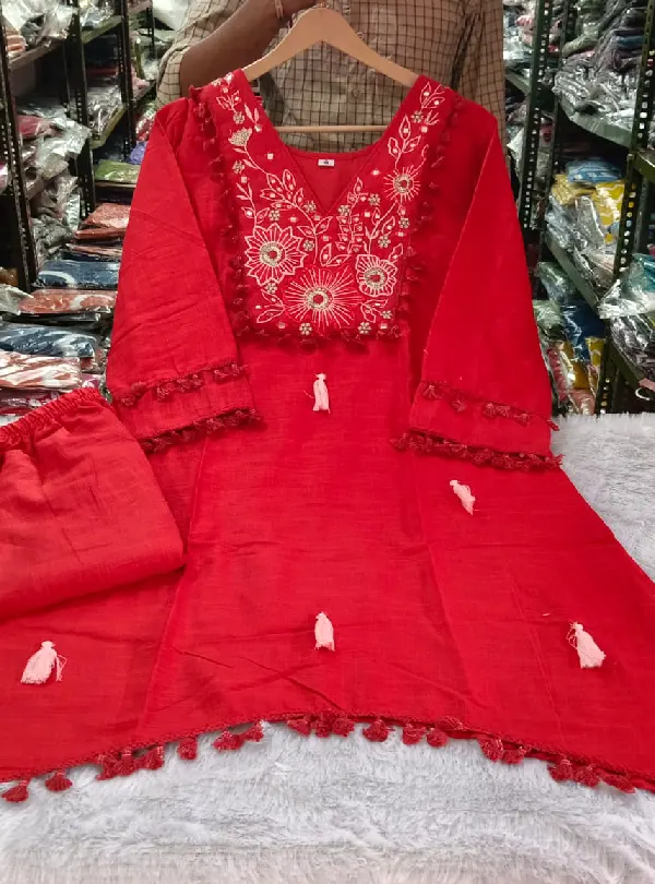 Stylish embroidered co-ord set for women