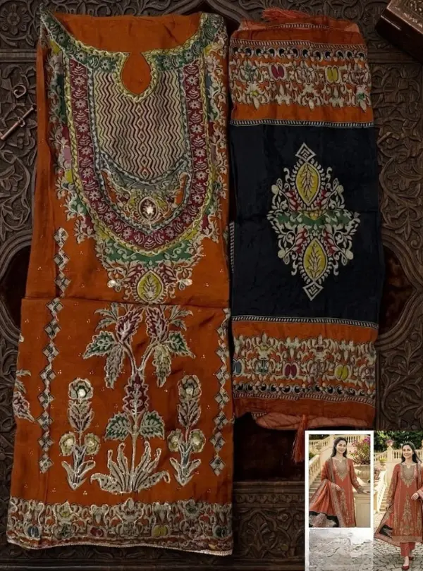 Digital print Maslin suit with viscose Maslin dupatta
