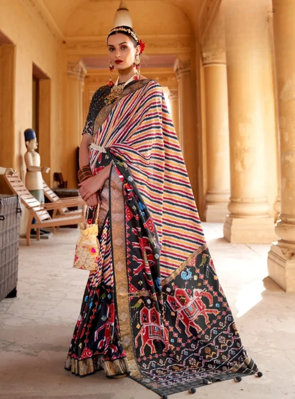 Trirath Rewa Patola Saree